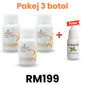 Pakej 3 Botol (Free 1 sucralose)